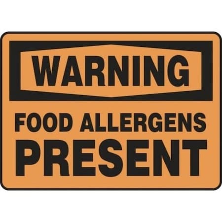 Accuform OSHA WARNING SAFETY SIGN FOOD MSFA301XP MSFA301XP